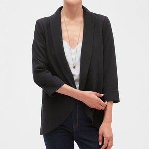 BR Factory circle hem shawl collar blazer